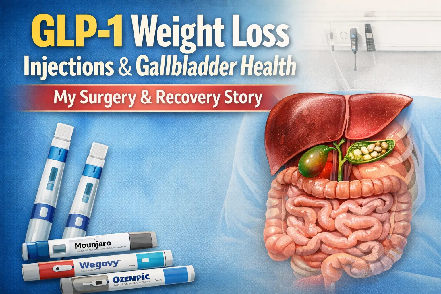 GLP-1, Gallstones & Gallbladder Removal (UK): The Complete Mega Guide (Symptoms → A&E → Surgery → Recovery → Diet)