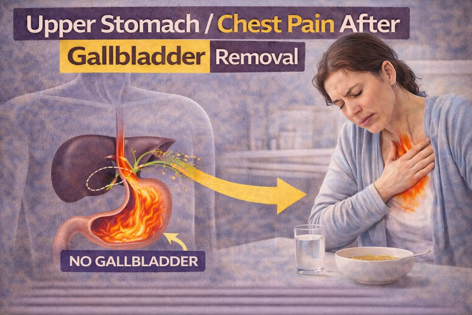 Upper Stomach / Chest Pain After Gallbladder Removal (UK): Gas vs Reflux vs Red Flags