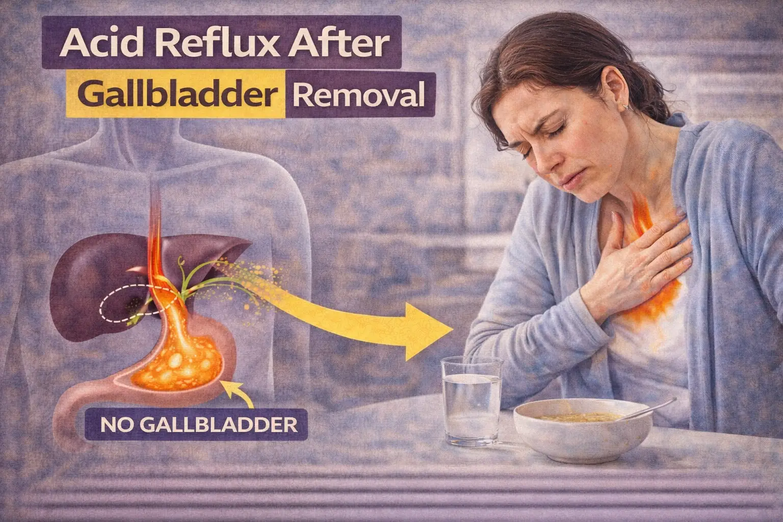 Acid Reflux After Gallbladder Removal (UK): Bile Reflux vs GERD (What Actually Helps)