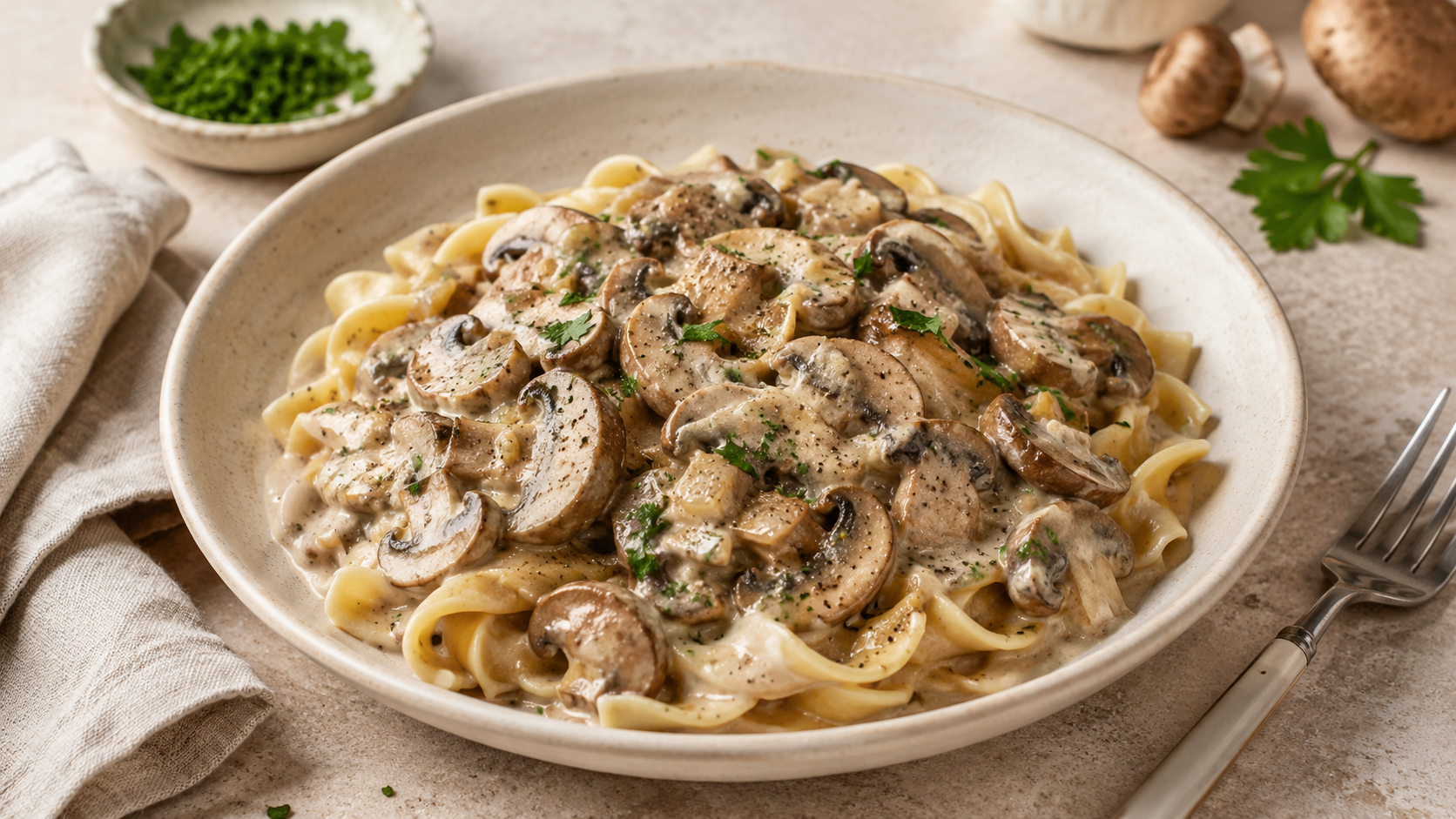 Creamy Mushroom Stroganoff: A Comforting Vegetarian GLP-1 Dinner