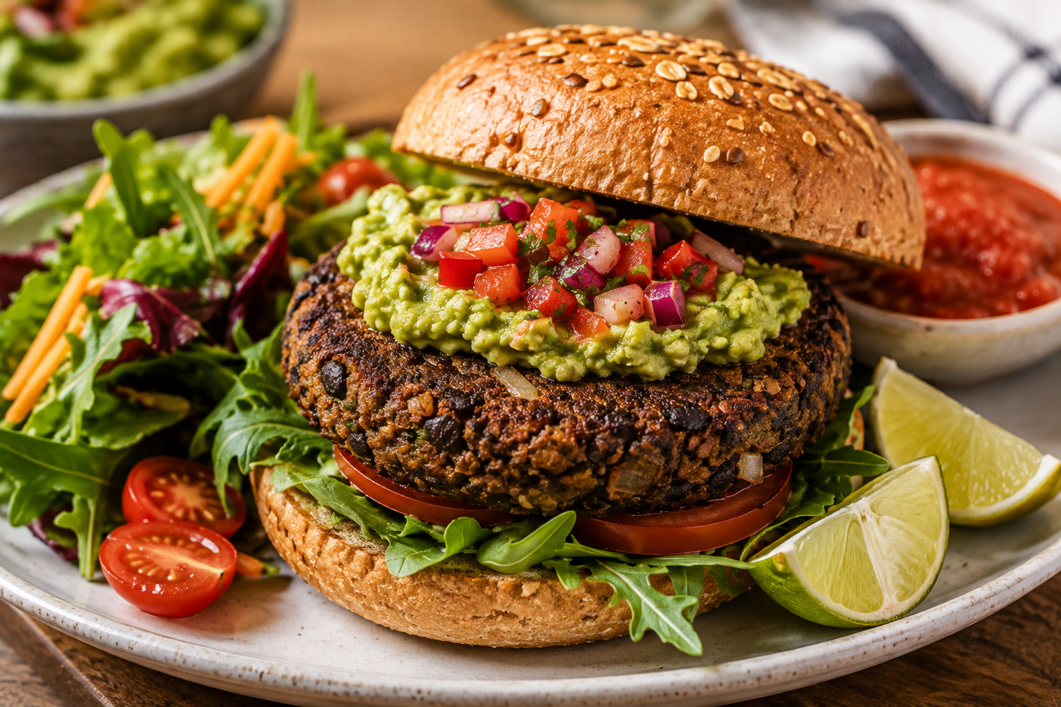 Black Bean Patties: High-Fibre Veggie Burgers for a GLP-1 Dinner