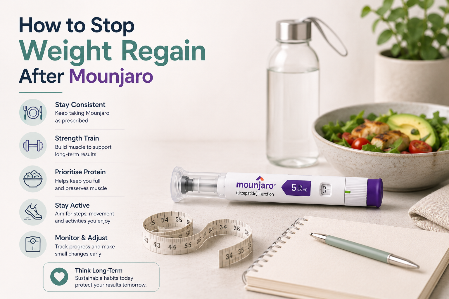 How to Stop Weight Regain After Mounjaro UK