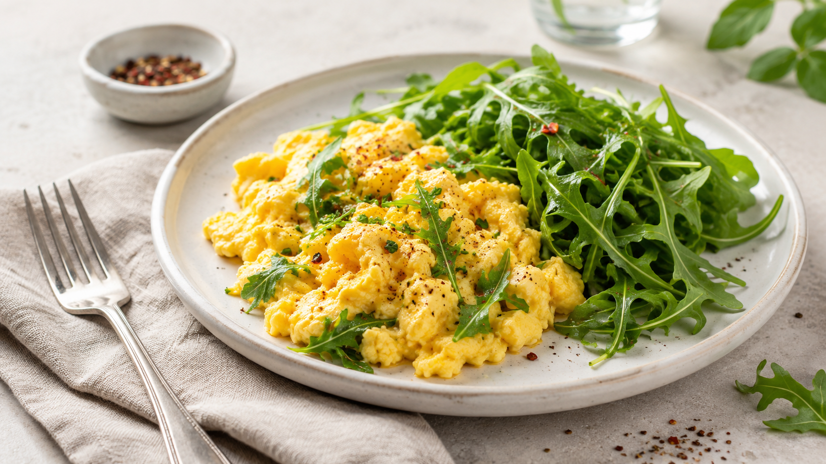Scrambled Eggs with Rocket: A 21g-Protein, Veg-Packed GLP-1 Breakfast